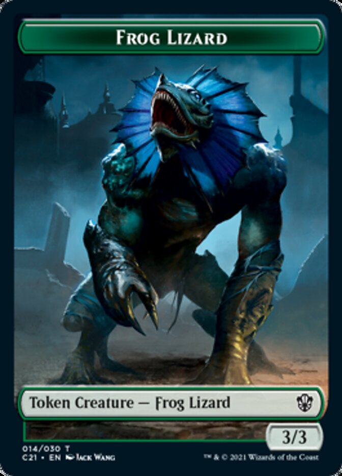 Frog Lizard // Elephant Token [Commander 2021 Tokens] | Magic Magpie