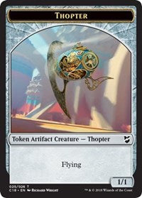 Thopter (025) // Servo Double-sided Token [Commander 2018 Tokens] | Magic Magpie
