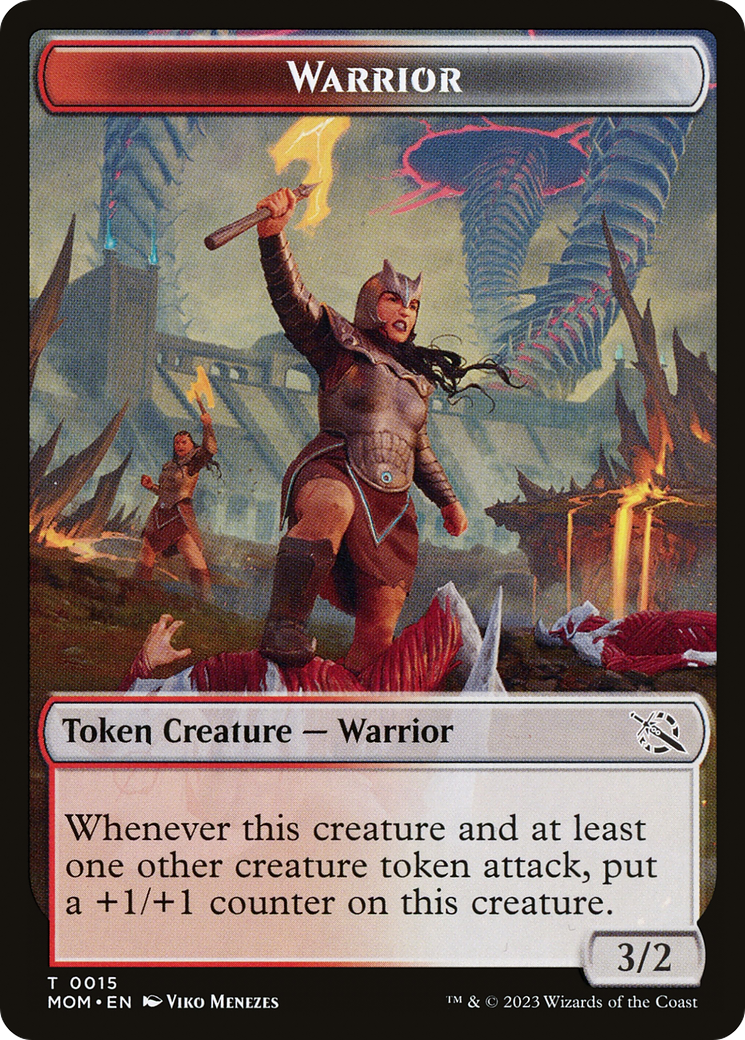 Warrior // Thopter Double-Sided Token [March of the Machine Tokens] | Magic Magpie