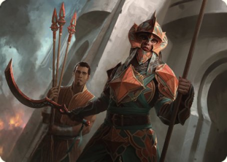 Siege Veteran Art Card [The Brothers' War Art Series] | Magic Magpie