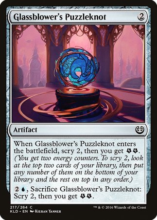 Glassblower's Puzzleknot [Kaladesh] | Magic Magpie