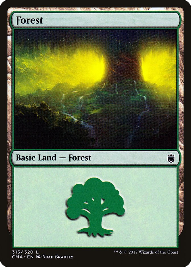 Forest (313) [Commander Anthology] | Magic Magpie