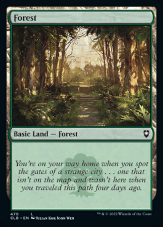 Forest (470) [Commander Legends: Battle for Baldur's Gate] | Magic Magpie