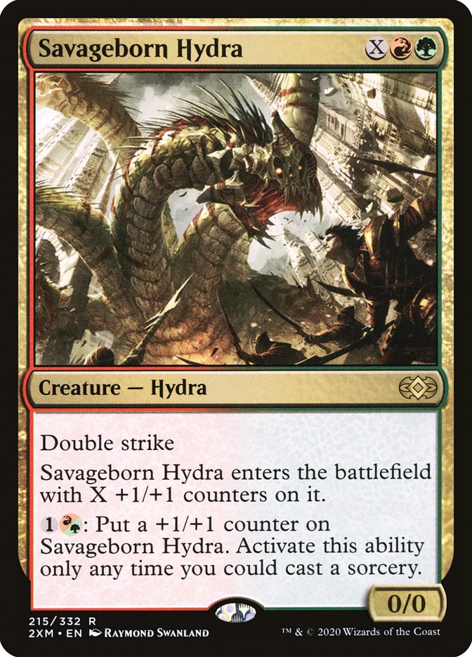 Savageborn Hydra [Double Masters] | Magic Magpie