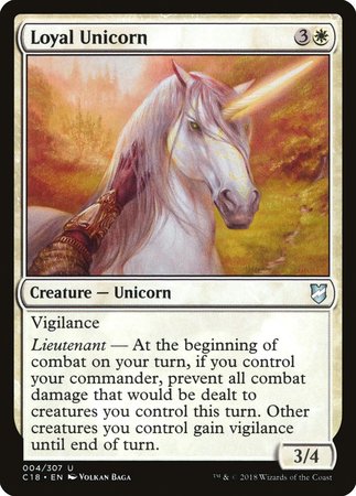 Loyal Unicorn [Commander 2018] | Magic Magpie