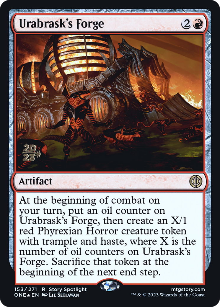 Urabrask's Forge [Phyrexia: All Will Be One Prerelease Promos] | Magic Magpie