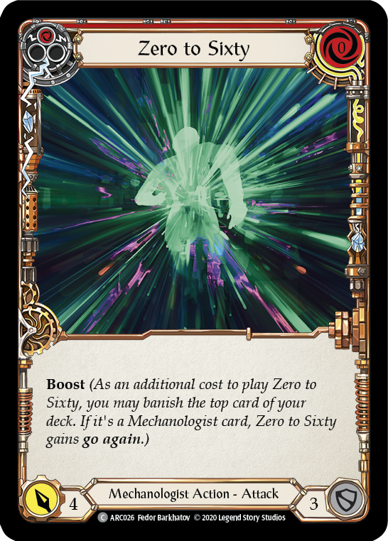 Zero to Sixty (Red) [U-ARC026] Unlimited Rainbow Foil | Magic Magpie