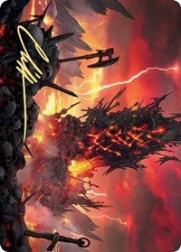 Immersturm Skullcairn Art Card (Gold-Stamped Signature) [Kaldheim: Art Series] | Magic Magpie