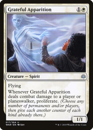Grateful Apparition [War of the Spark] | Magic Magpie