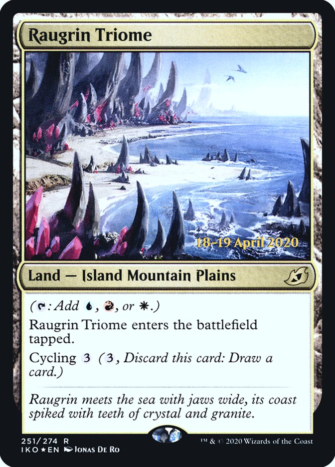 Raugrin Triome  [Ikoria: Lair of Behemoths Prerelease Promos] | Magic Magpie