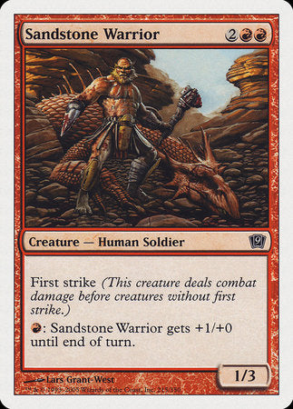 Sandstone Warrior [Ninth Edition] | Magic Magpie