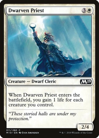 Dwarven Priest [Core Set 2019] | Magic Magpie