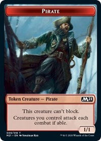 Pirate // Weird Double-sided Token [Core Set 2021 Tokens] | Magic Magpie