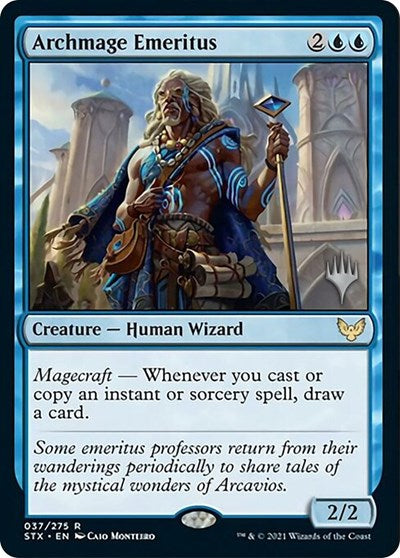 Archmage Emeritus (Promo Pack) [Strixhaven: School of Mages Promos] | Magic Magpie