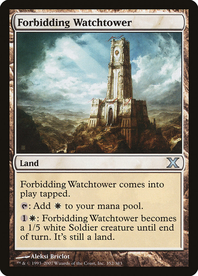 Forbidding Watchtower [Tenth Edition] | Magic Magpie