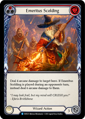 Emeritus Scolding (Red) [EVR125] (Everfest)  1st Edition Rainbow Foil | Magic Magpie