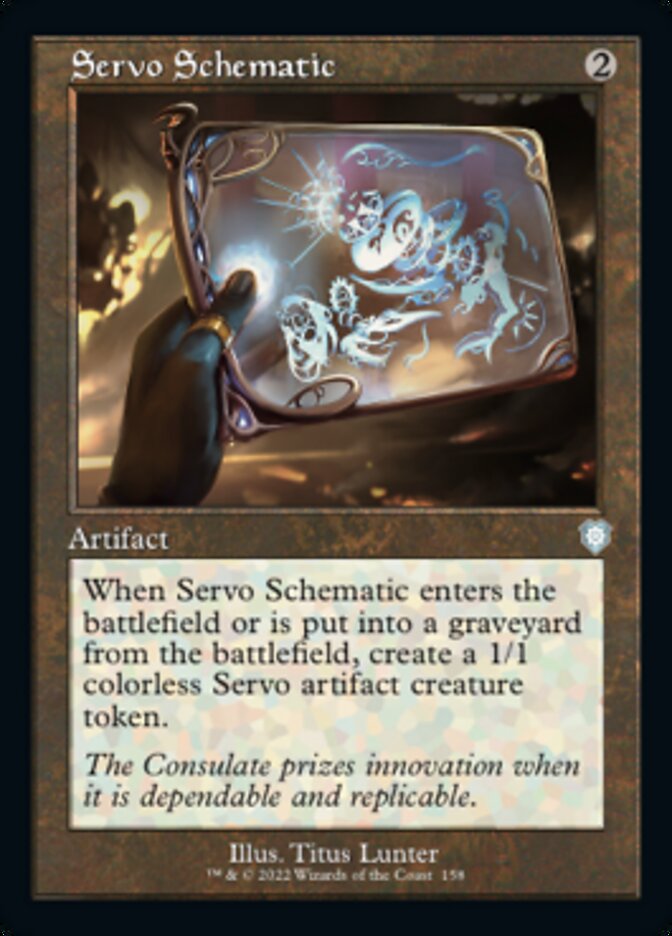 Servo Schematic (Retro) [The Brothers' War Commander] | Magic Magpie