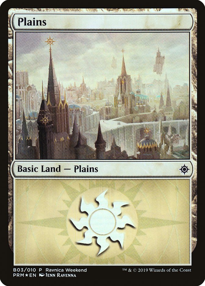 Plains (B03) [Ravnica Allegiance Guild Kit] | Magic Magpie