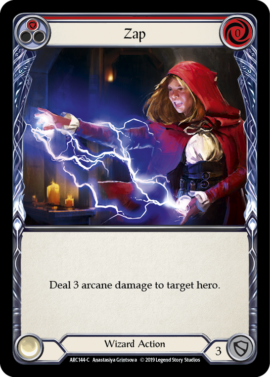 Zap (Red) [ARC144-C] 1st Edition Normal | Magic Magpie