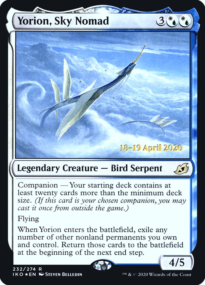 Yorion, Sky Nomad  [Ikoria: Lair of Behemoths Prerelease Promos] | Magic Magpie
