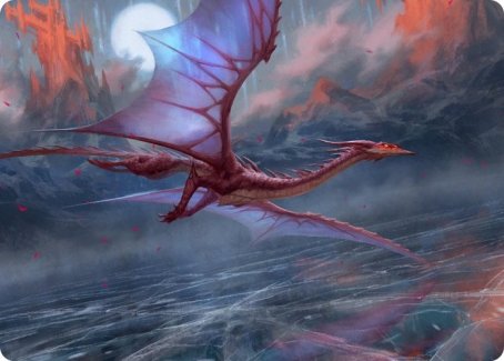 Manaform Hellkite Art Card [Innistrad: Crimson Vow Art Series] | Magic Magpie