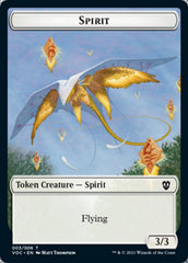 Spirit (003) // Thopter Double-sided Token [Innistrad: Crimson Vow Commander Tokens] | Magic Magpie