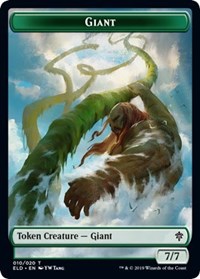 Giant // Food (17) Double-sided Token [Throne of Eldraine Tokens] | Magic Magpie