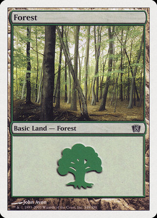 Forest (349) [Eighth Edition] | Magic Magpie