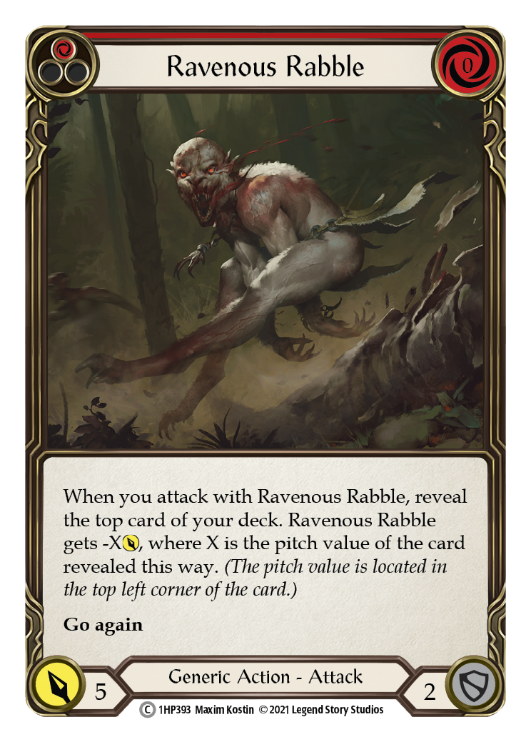 Ravenous Rabble (Red) [1HP393] | Magic Magpie