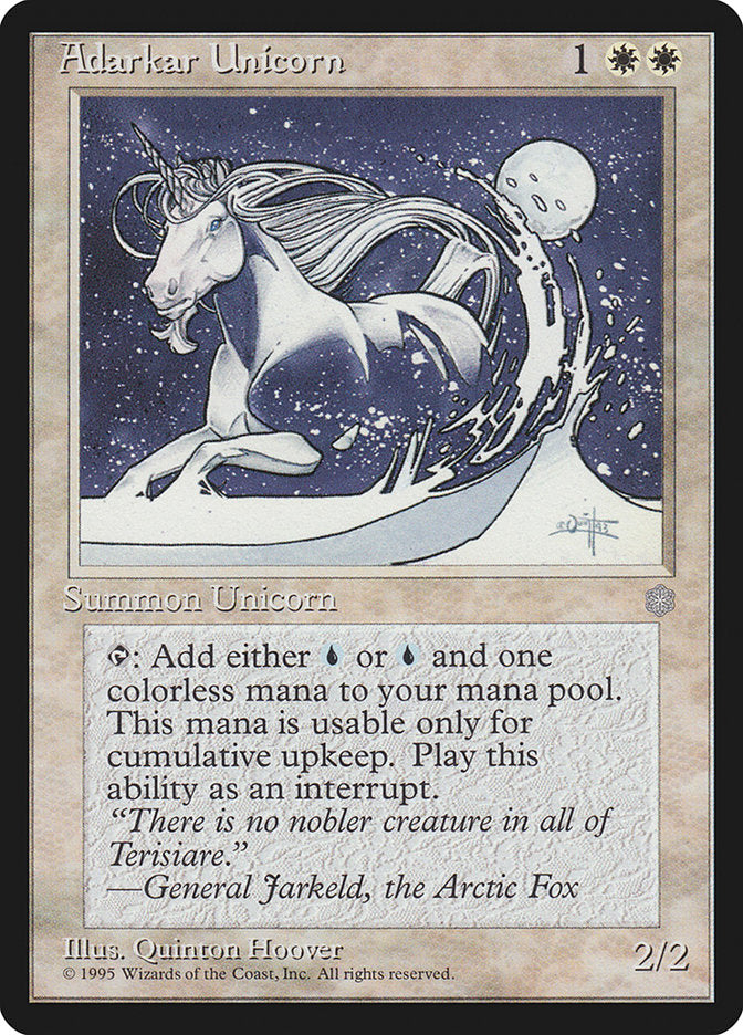 Adarkar Unicorn [Ice Age] | Magic Magpie