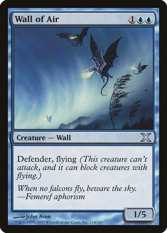 Wall of Air [Tenth Edition] | Magic Magpie