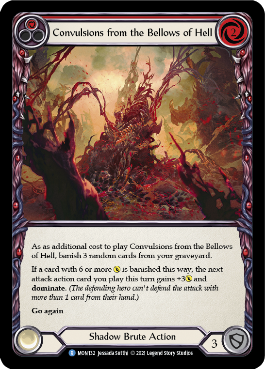 Convulsions from the Bellows of Hell (Red) [MON132] 1st Edition Normal | Magic Magpie
