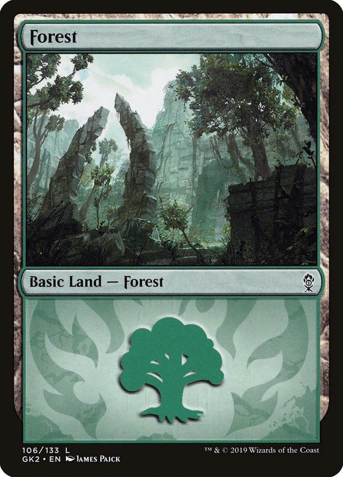 Forest (106) [Ravnica Allegiance Guild Kit] | Magic Magpie