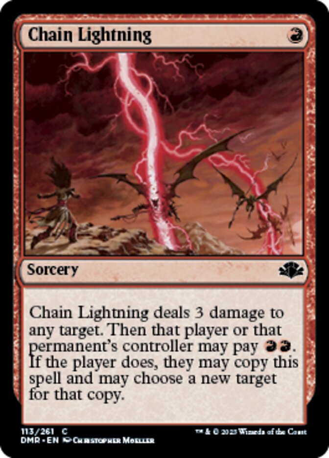 Chain Lightning [Dominaria Remastered] | Magic Magpie