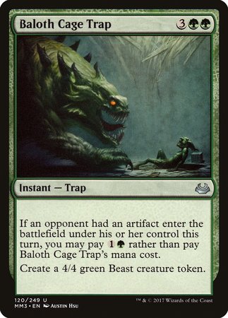 Baloth Cage Trap [Modern Masters 2017] | Magic Magpie