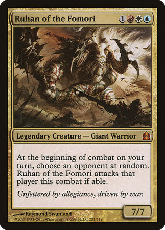 Ruhan of the Fomori [Commander 2011] | Magic Magpie