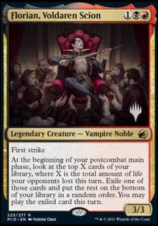 Florian, Voldaren Scion (Promo Pack) [Innistrad: Midnight Hunt Promos] | Magic Magpie