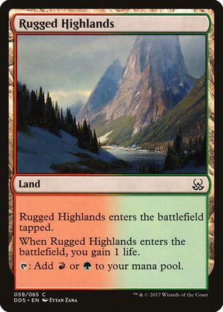Rugged Highlands [Duel Decks: Mind vs. Might] | Magic Magpie