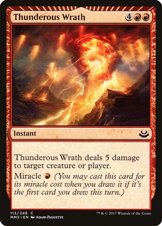 Thunderous Wrath [Modern Masters 2017] | Magic Magpie