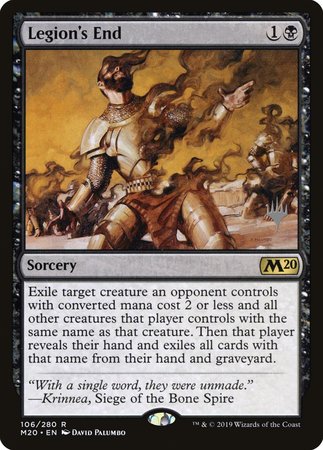 Legion's End [Core Set 2020 Promos] | Magic Magpie