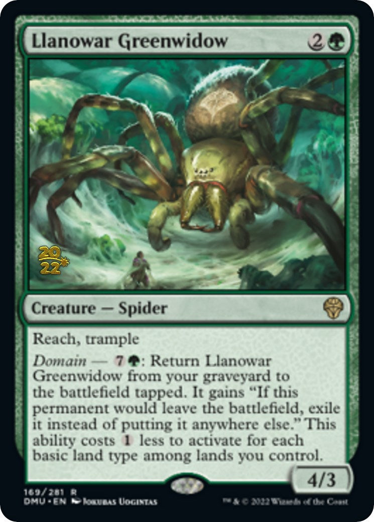 Llanowar Greenwidow [Dominaria United Prerelease Promos] | Magic Magpie