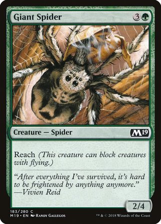 Giant Spider [Core Set 2019] | Magic Magpie