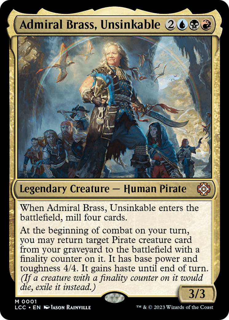 Admiral Brass, Unsinkable (Display Commander) [The Lost Caverns of Ixalan Commander] | Magic Magpie