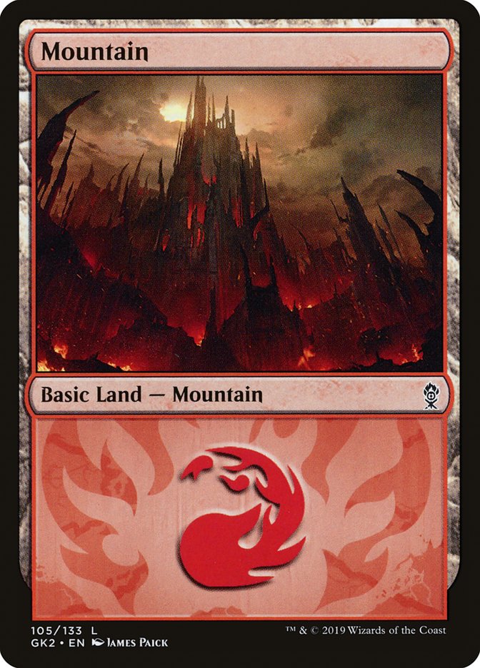 Mountain (105) [Ravnica Allegiance Guild Kit] | Magic Magpie