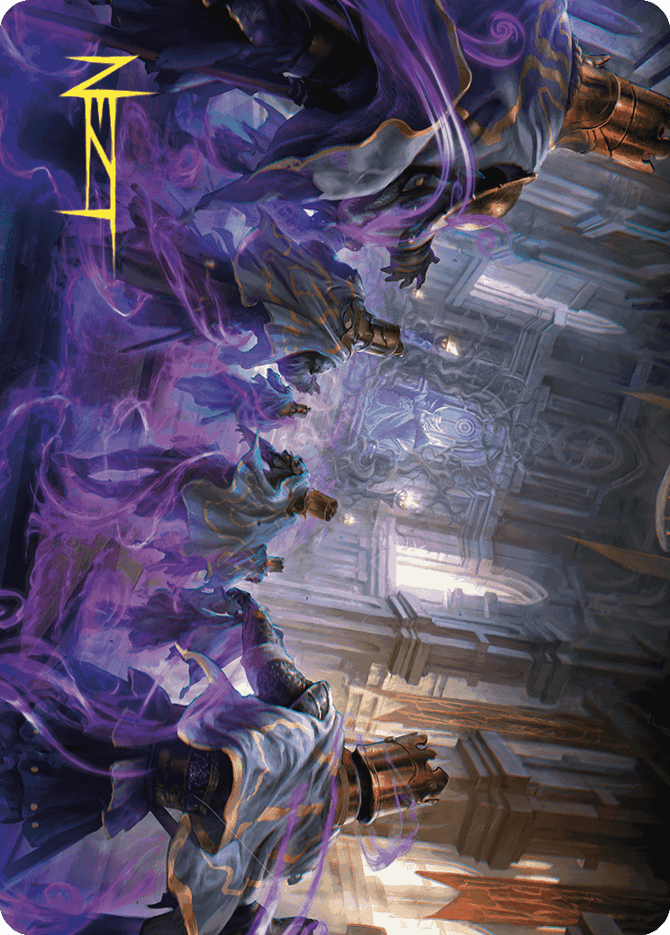 Eerie Interference Art Card (Gold-Stamped Signature) [Wilds of Eldraine Art Series] | Magic Magpie