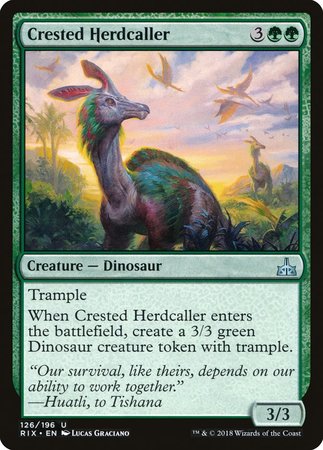 Crested Herdcaller [Rivals of Ixalan] | Magic Magpie