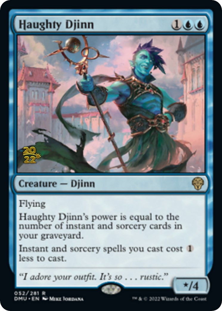 Haughty Djinn [Dominaria United Prerelease Promos] | Magic Magpie