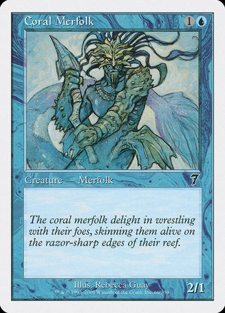 Coral Merfolk [Seventh Edition] | Magic Magpie
