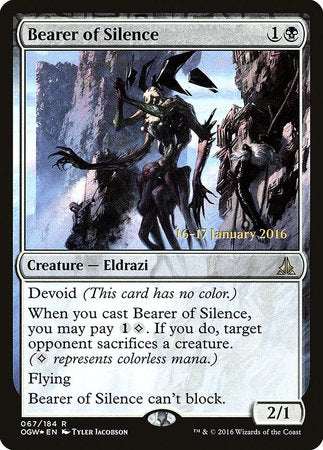 Bearer of Silence [Oath of the Gatewatch Promos] | Magic Magpie