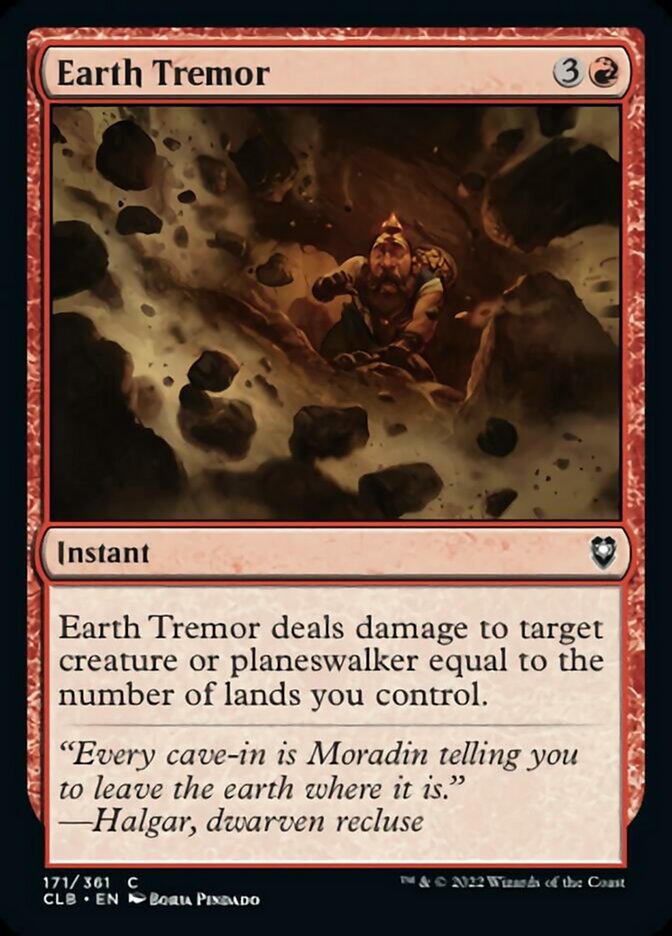 Earth Tremor [Commander Legends: Battle for Baldur's Gate] | Magic Magpie